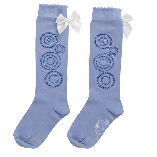 A Dee Perrie Blue Knee Socks