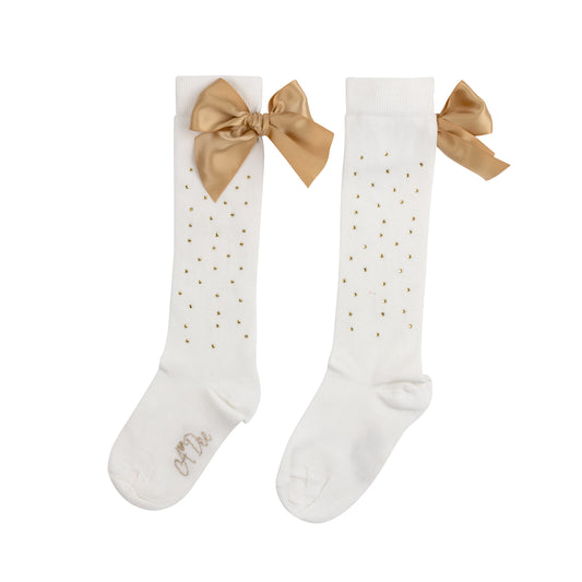 A Dee Rae White Knee Socks