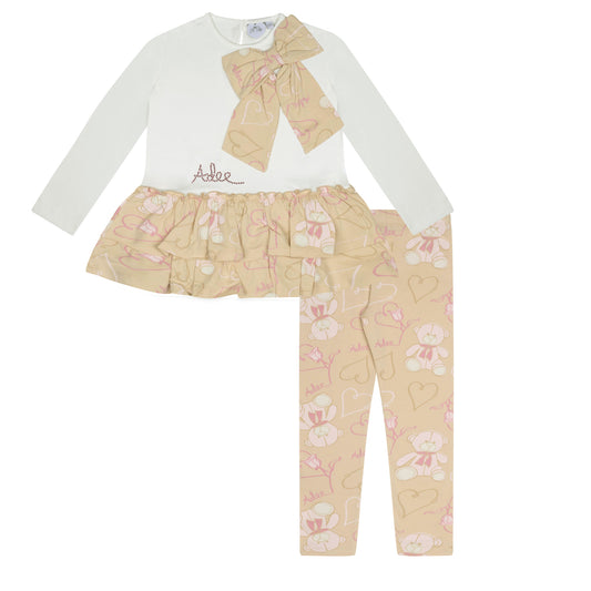 A Dee Summer Beige Legging Set