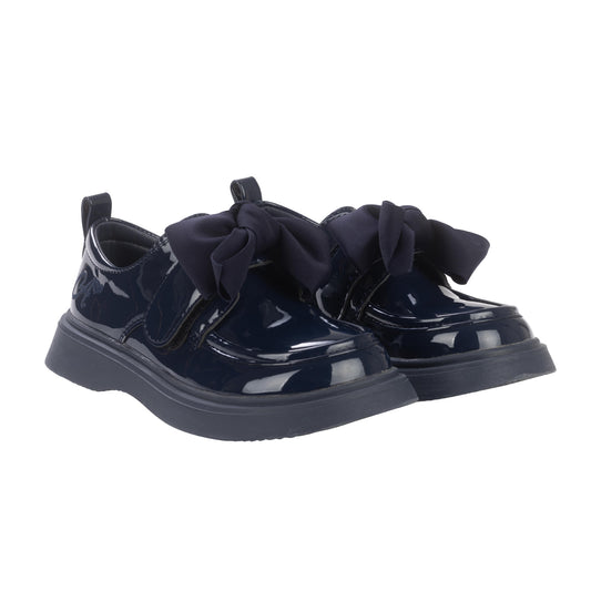 A Dee Mary Bow Navy Shoes
