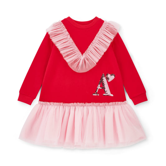 A Dee Lacey Red Tulle Dress