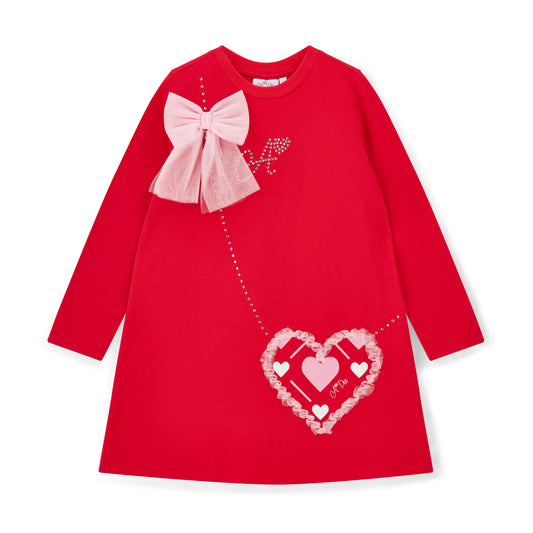 A Dee Lotus Red Bag Dress