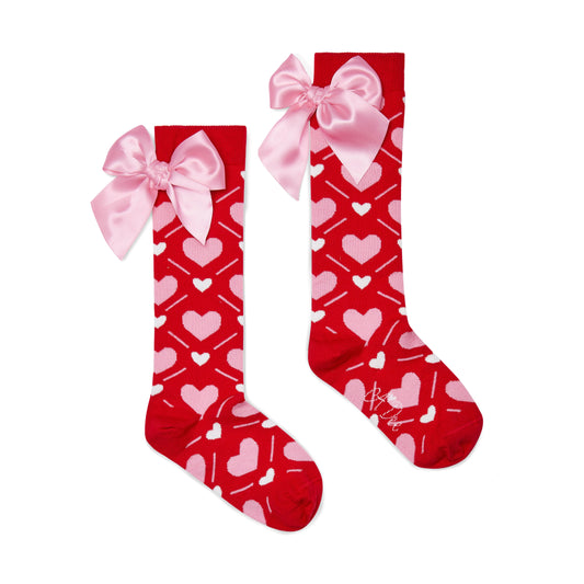 A Dee Leah Heart Knee Socks