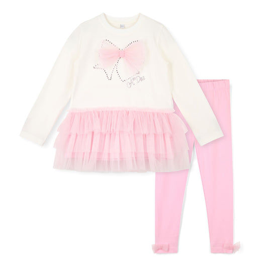 A Dee Mila Pink Tulle Legging Set