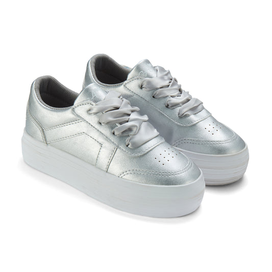 A Dee Patty Silver Trainers