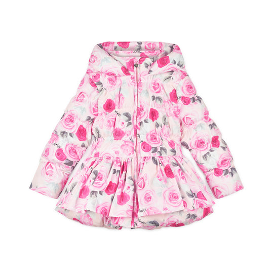 A Dee Ava Pink Rose Print Coat
