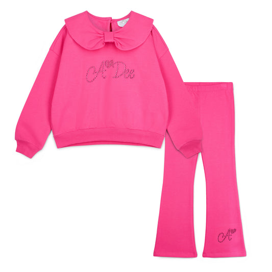 A Dee Amara Fuchsia Pink Flare Tracksuit