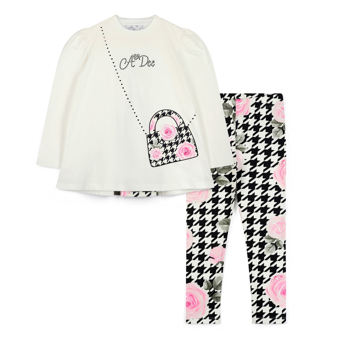 A Dee Arabella Houndstooth Print Legging Set