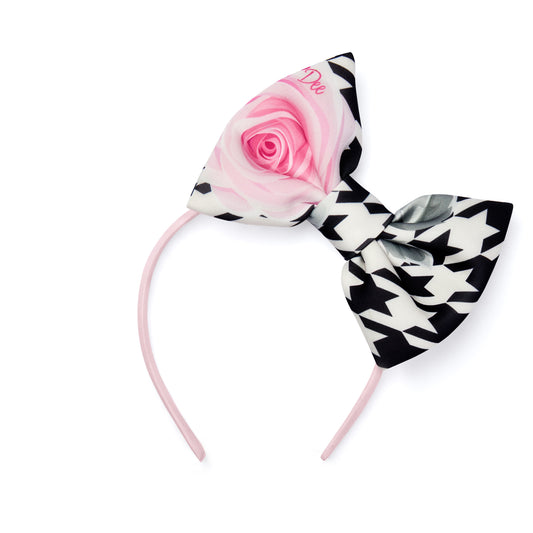 A Dee Allie Houndstooth Print Hairband