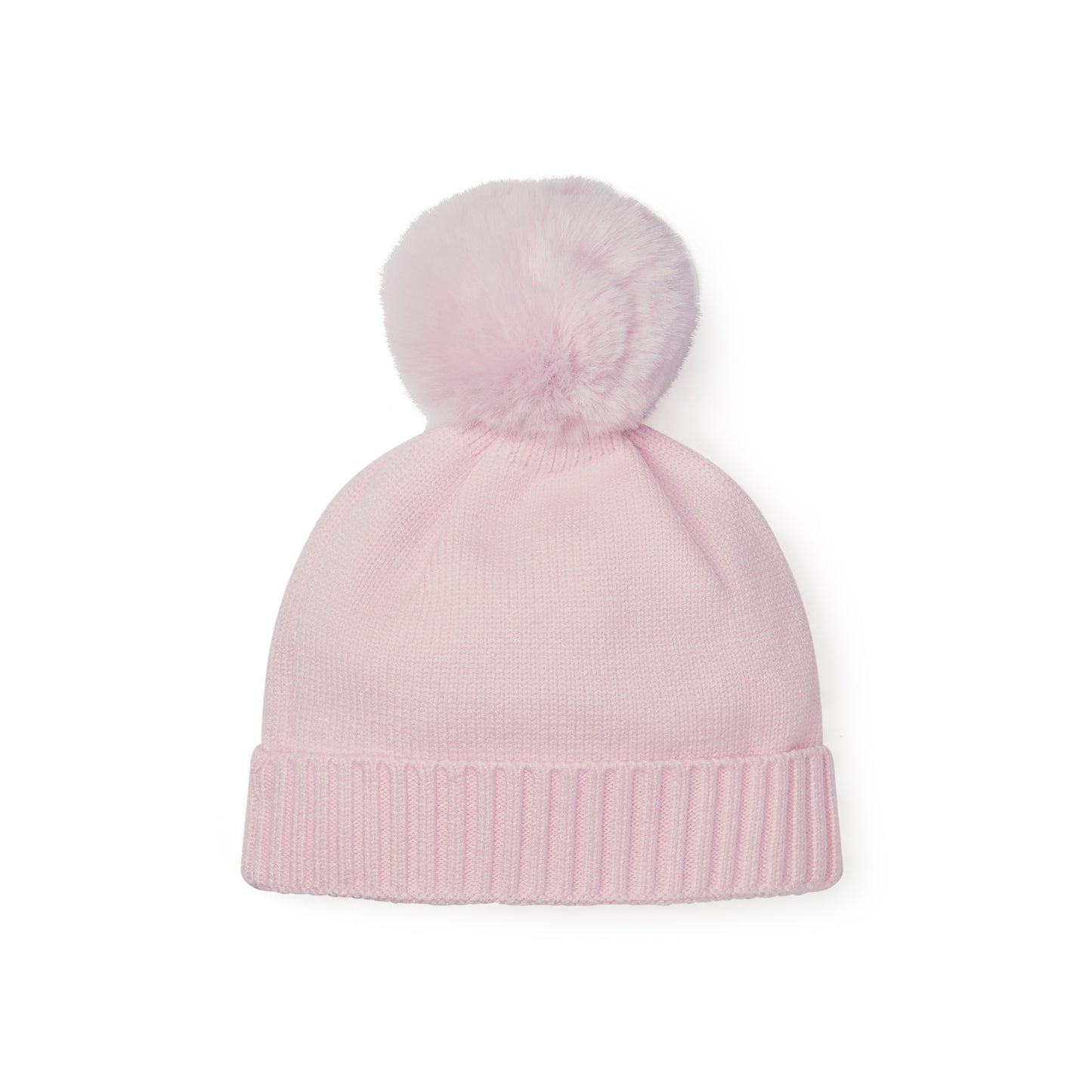 A Dee April Pink Knitted Pom Hat