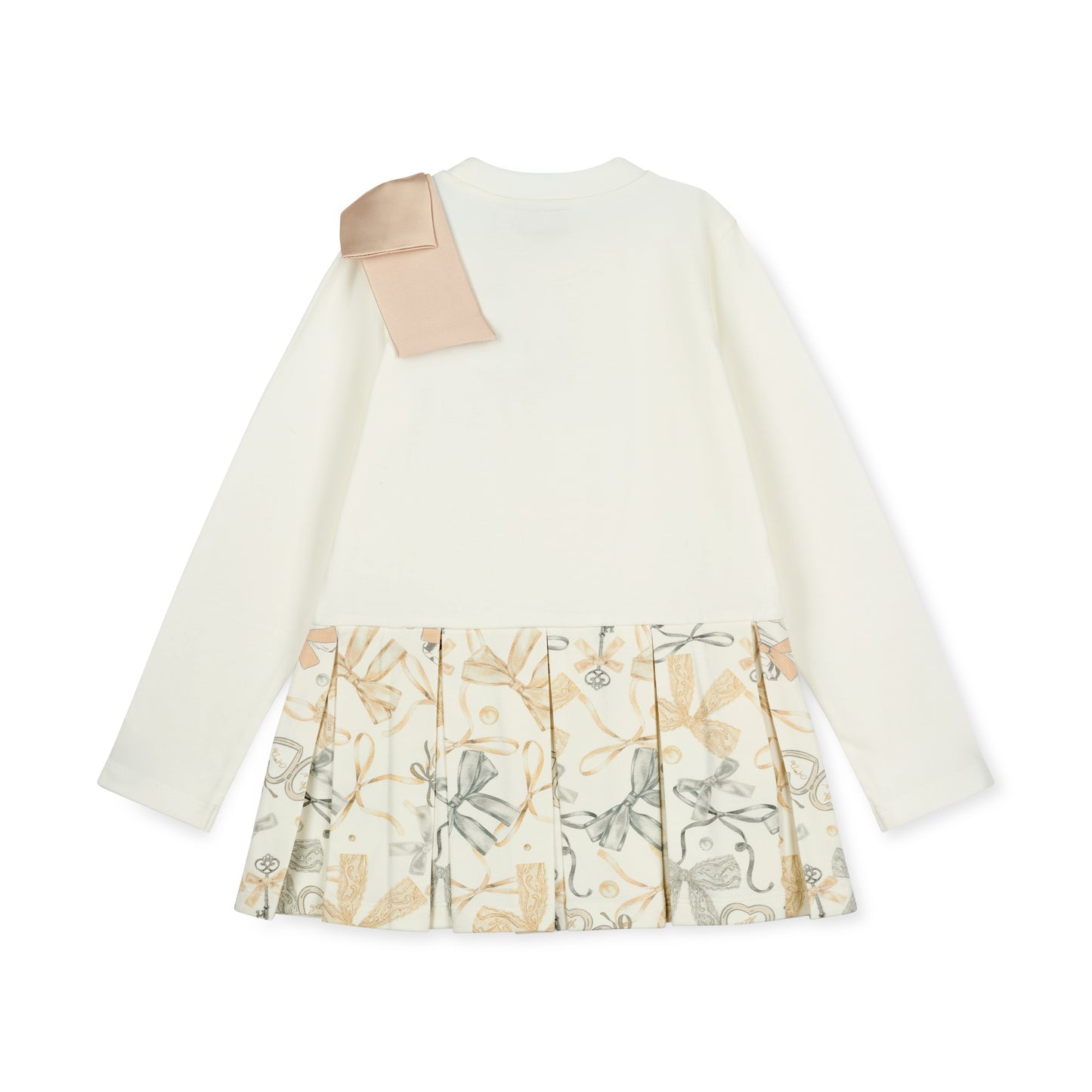 A Dee Blake Cream Bow Print Legging Set