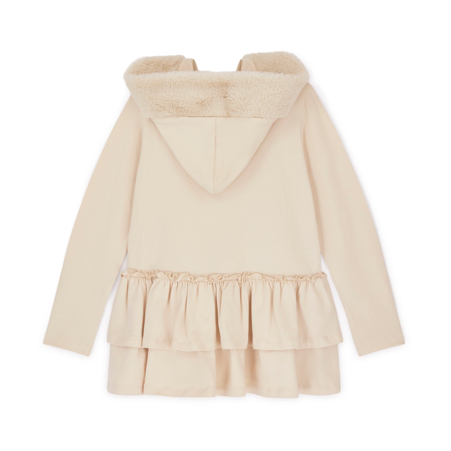 A Dee Alina Beige Faux Fur Hood Legging Set