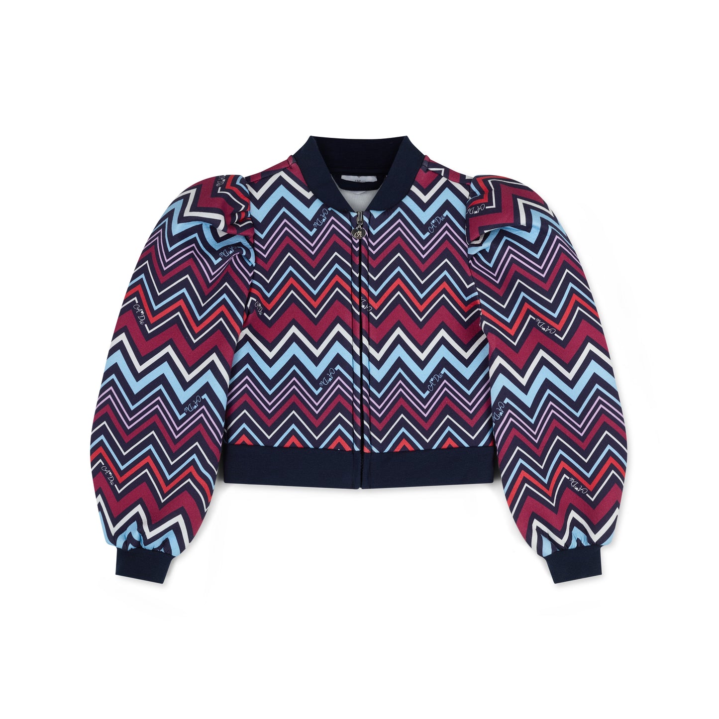 A Dee Charley Navy Chevron Bomber Jacket