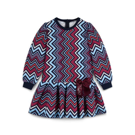 A Dee Cora Chevron Print Dress