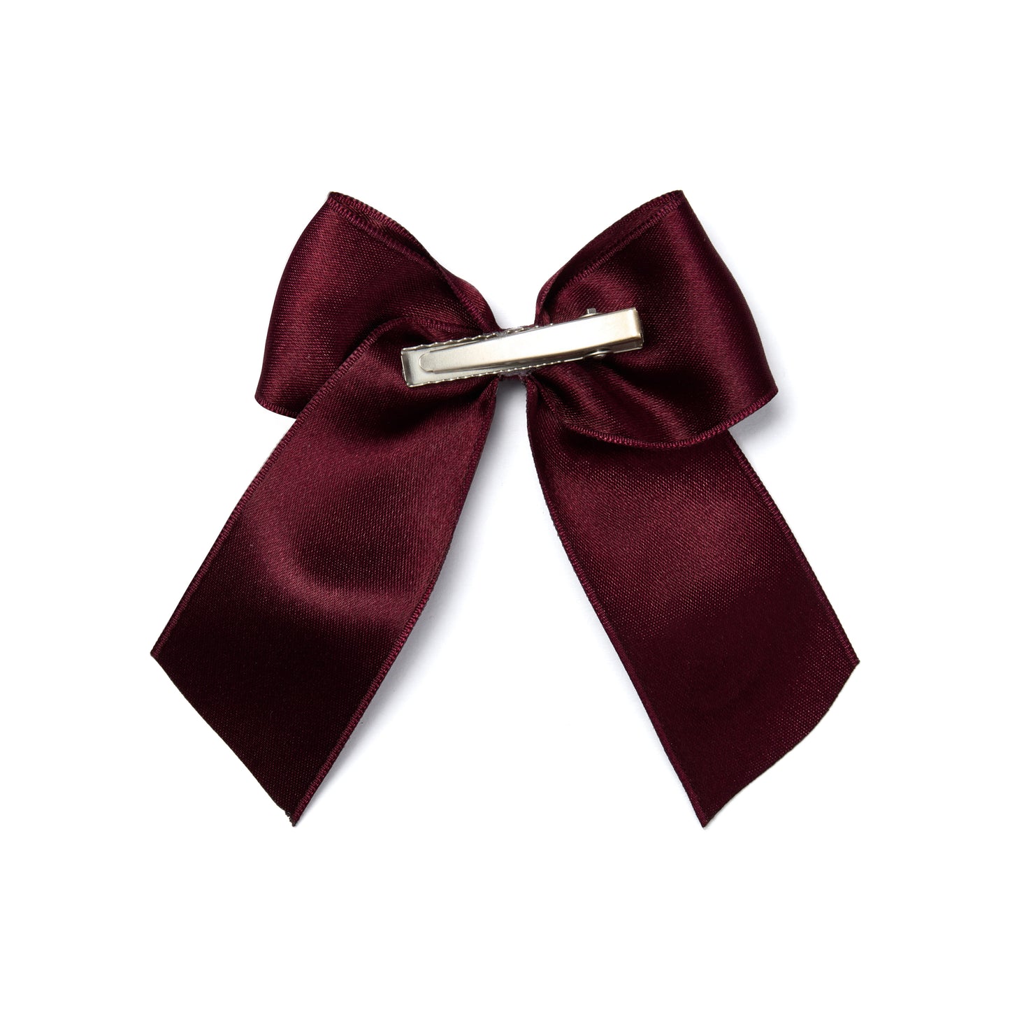 A Dee Ariah Deep Cherry Satin Hairbow