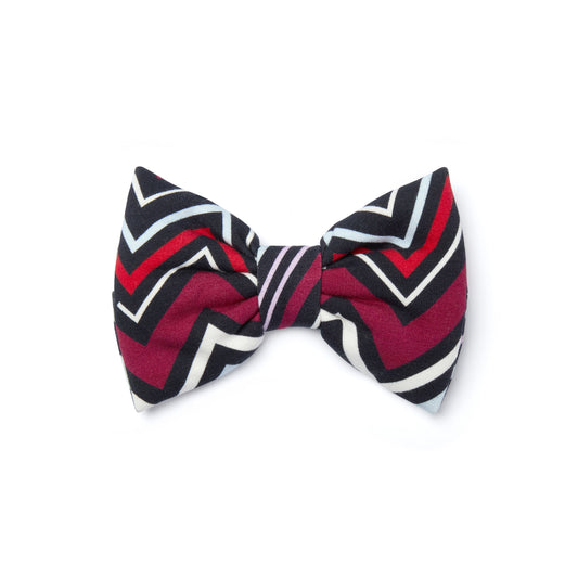 A Dee Brianna Navy Chevron Print Hairbow