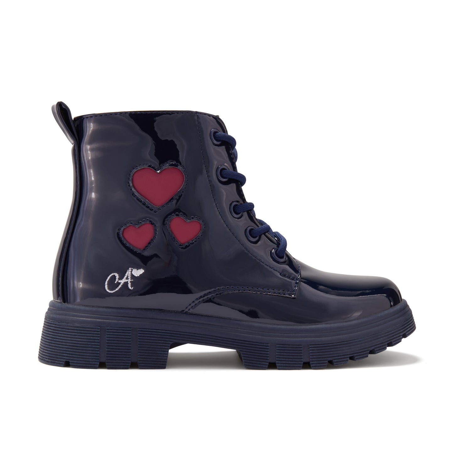A Dee Amore Navy Blue Heart Boots