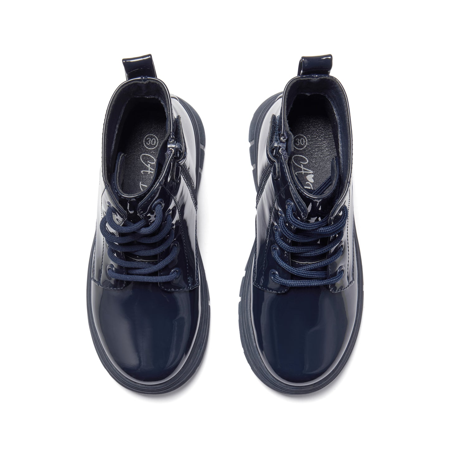 A Dee Amore Navy Blue Heart Boots