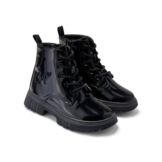 A Dee Selene Black Logo Boots