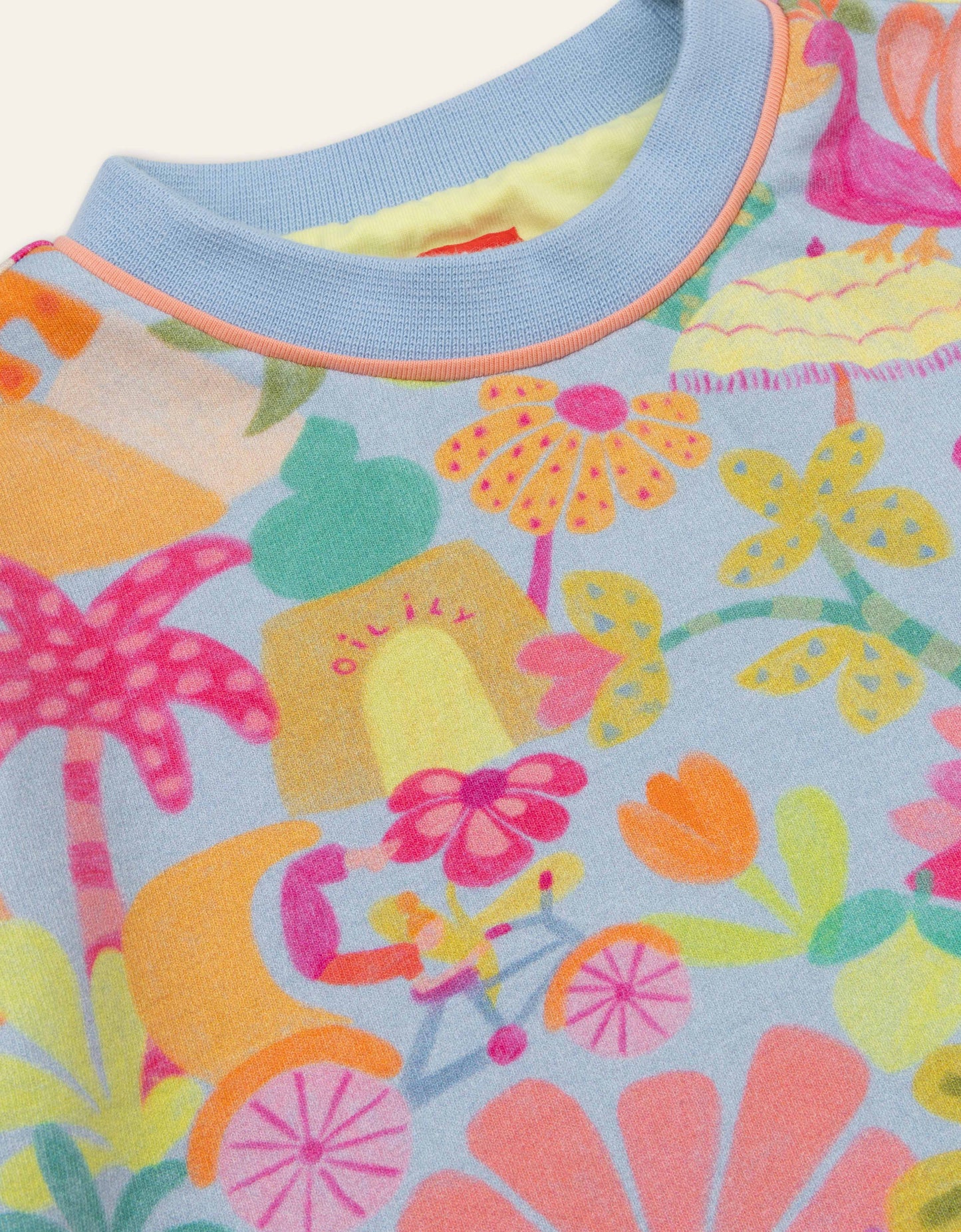 Oilily Hax & Pink Blue Floral Short Set