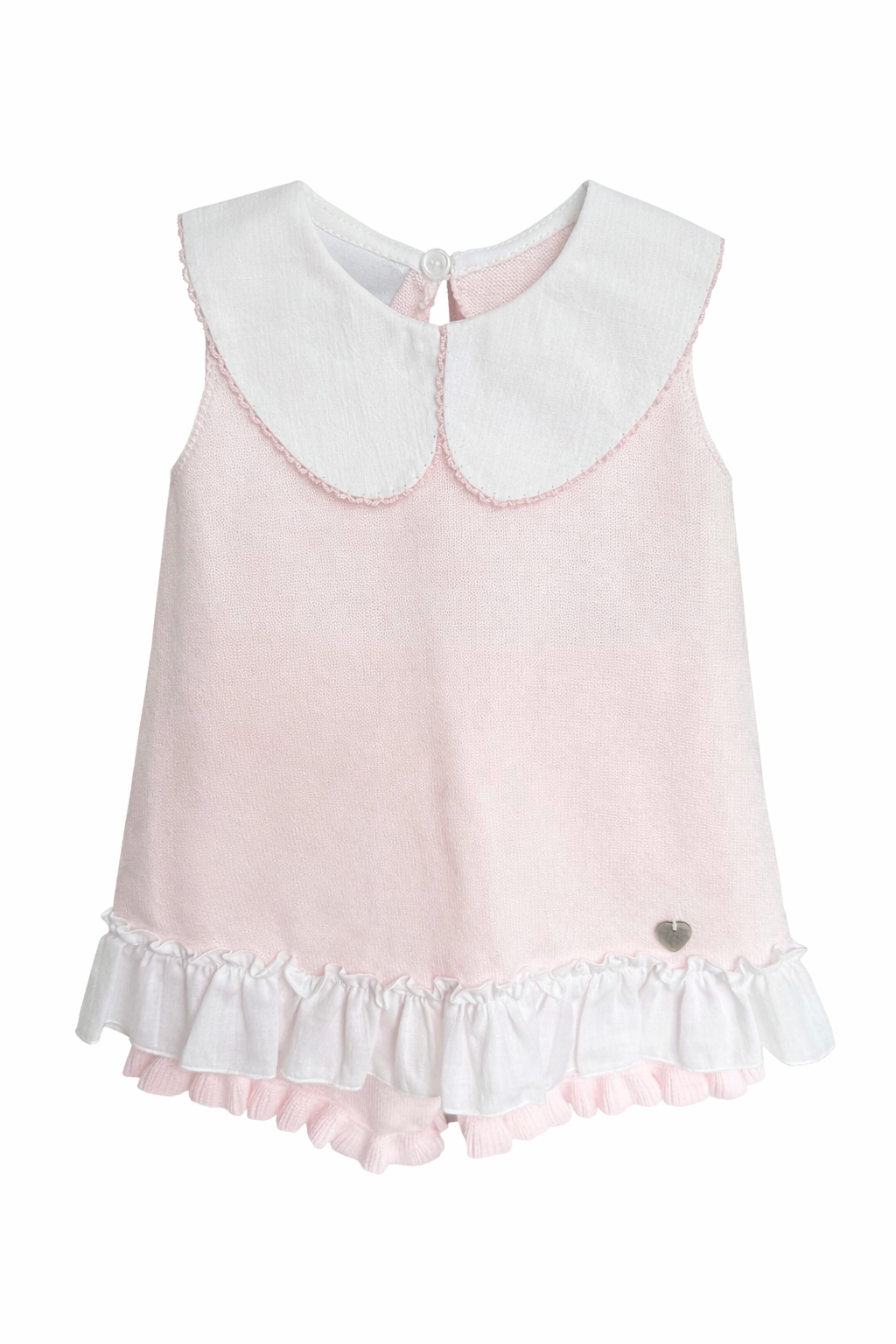 Granlei Pink Collar Bow Short Set